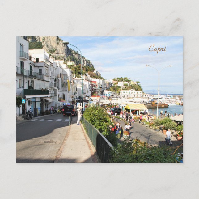 Capri, Italien, Fotografering, Vykort (Framsida)