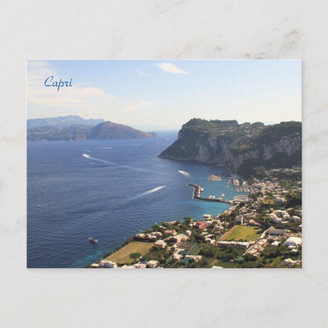 Capri, Italien, Fotografering, Vykort (Framsida)