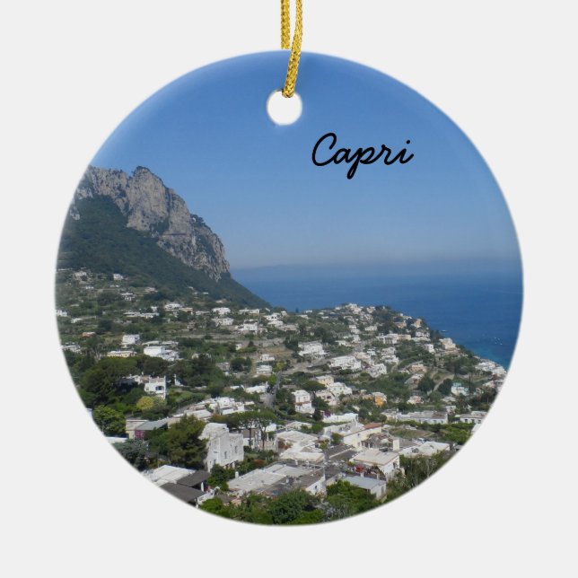 Capri, Italien Julgransprydnad Keramik (Framsidan)