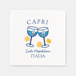 Capri Italien Party Pappersservett