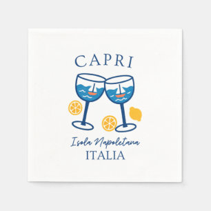 Capri Italien Party Pappersservett