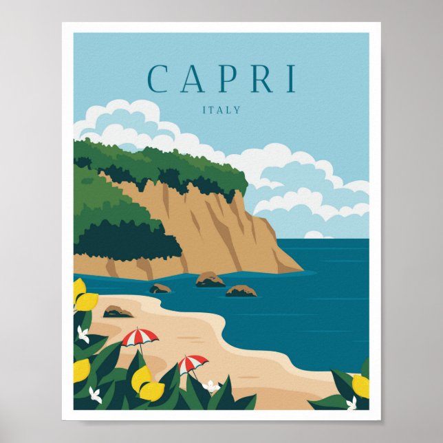 Capri Italien Poster (Framsidan)