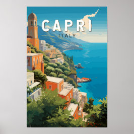 Capri Italien Resa Konst Vintage Poster