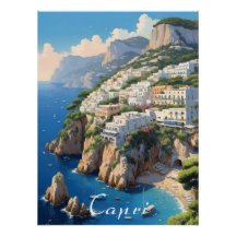 Capri Italien Resaaffisch