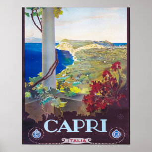 Capri Italien - vacker vy Poster