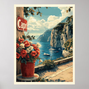 Capri, Italien Vintage Poster