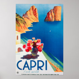 Capri Italien Vintage resor Poster