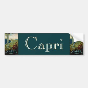 Capri, Italien, Vintage resor Poster Art Italia Bildekal