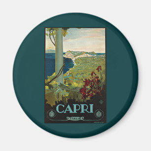 Capri, Italien, Vintage resor Poster Art Italia Magnet