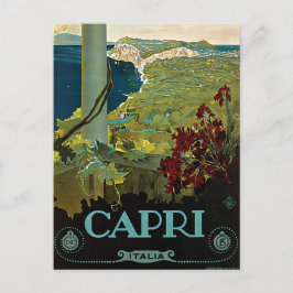 Capri, Italien, Vintage resor Poster Art Italia Vykort