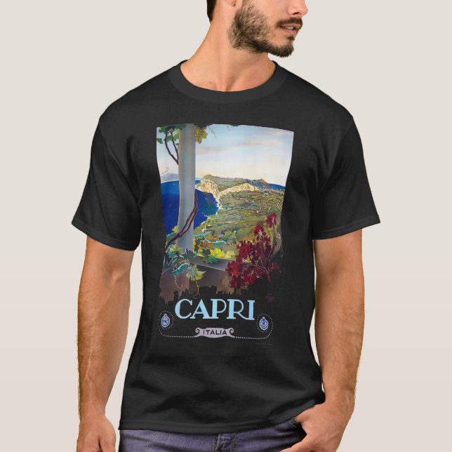 Capri, Italien Vintage resor Turism T Shirt (Framsida)