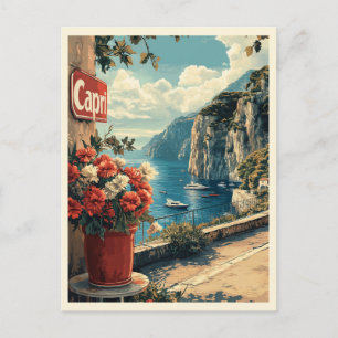 Capri, Italien Vintage Vykort