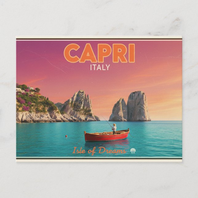 Capri, Italien vykort (Framsida)