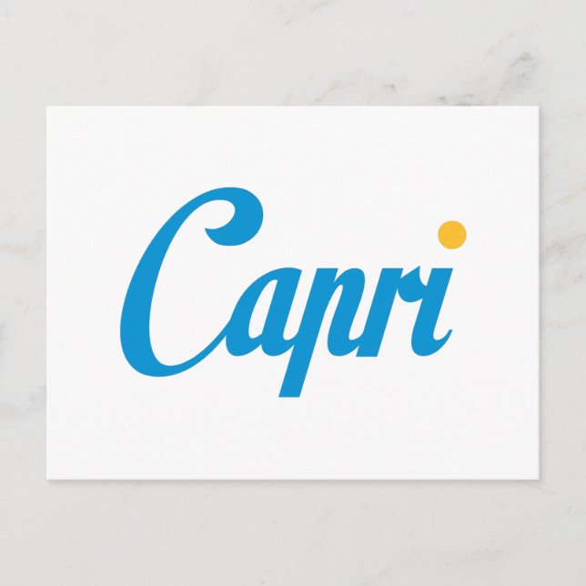 CAPRI-Italien Vykort (Framsida)