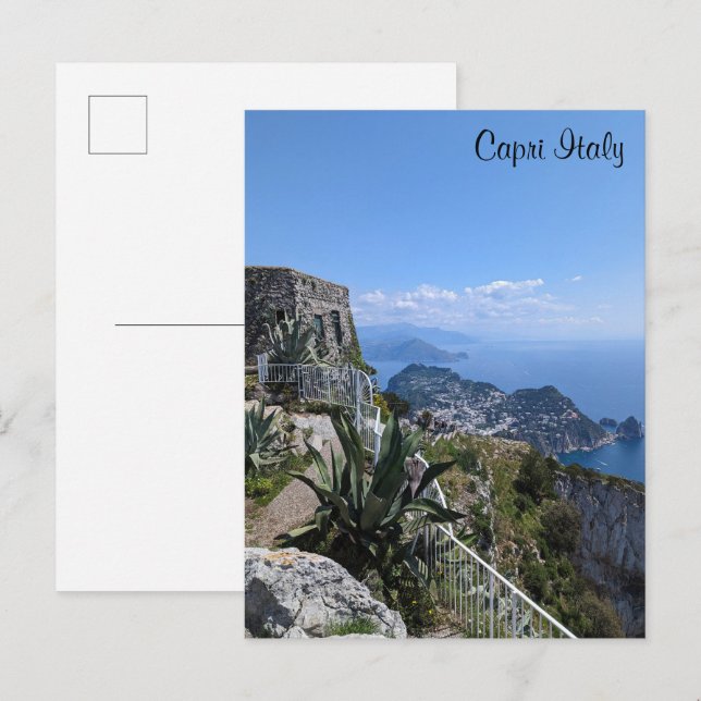 Capri Italien-vykort Vykort (Fram/baksida)