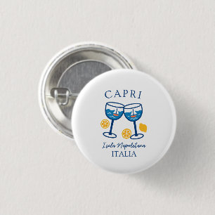 Capri Italienska sommaren Souvenir Pin Knapp