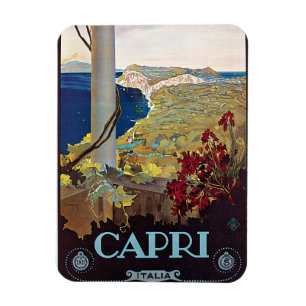 Capri italienvintage resoraffisch magnet