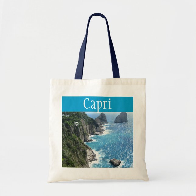 Capri Kusten Tote Bag Tygkasse (Framsidan)
