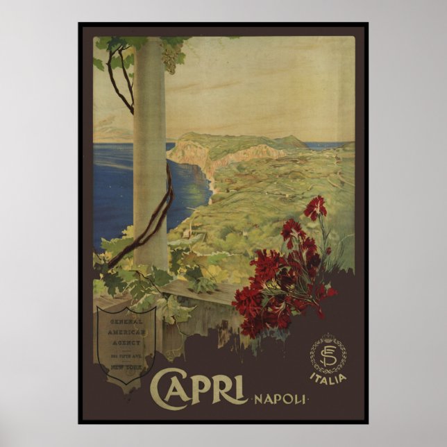 Capri Napoli Poster (Framsidan)