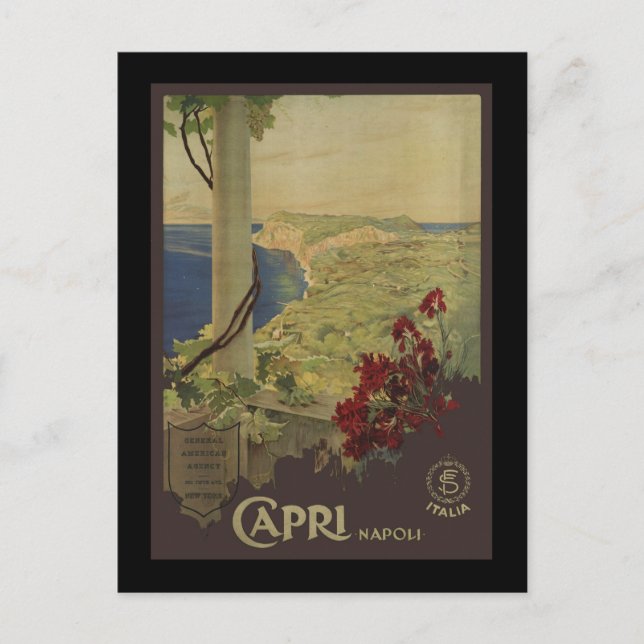 Capri Napoli Vykort (Framsida)