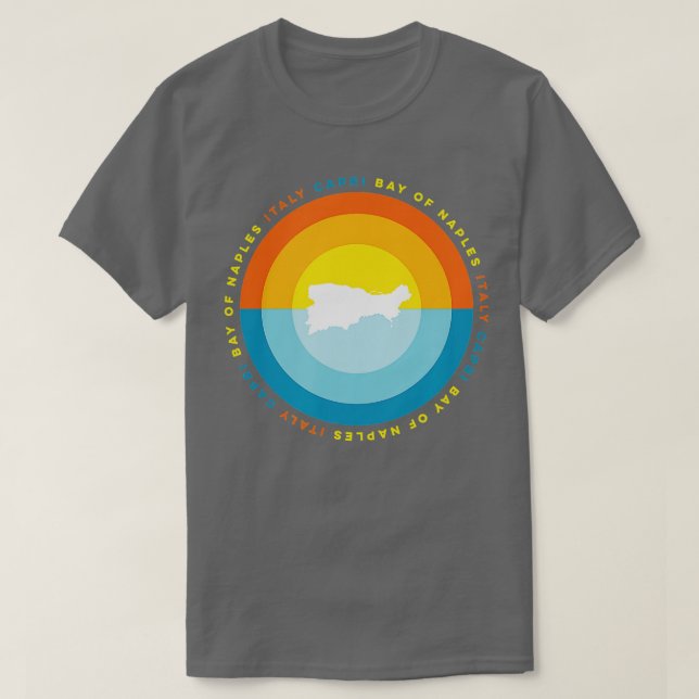 Capri Neapel Italien T Shirt (Design framsida)
