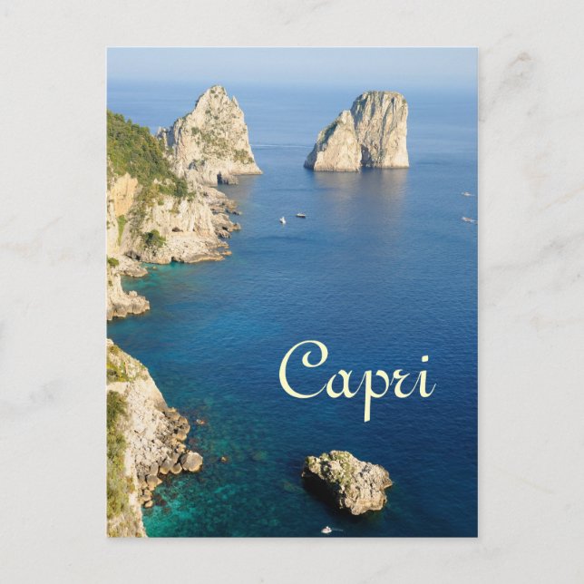 Capri ö resa vykort (Framsida)
