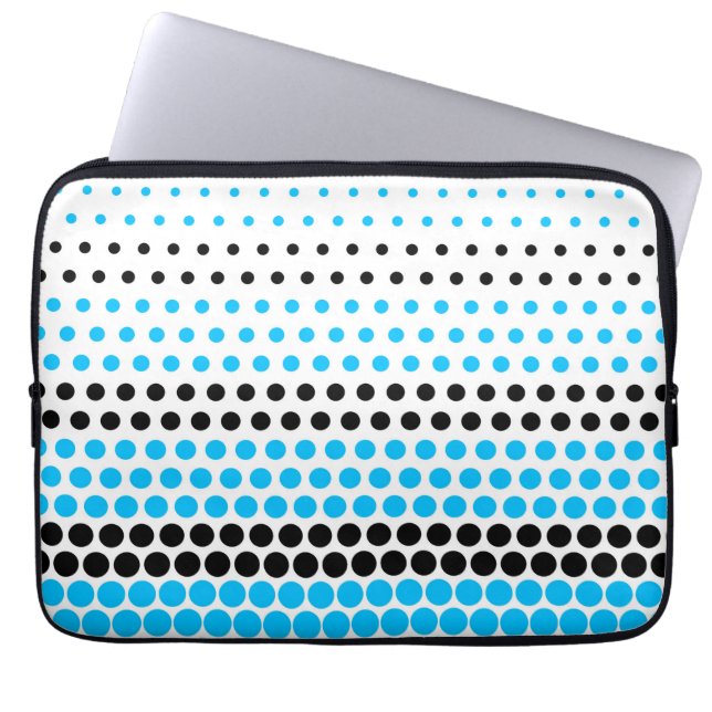 Capri och Black Polka Dot Laptop Sleeve (Framsidan)