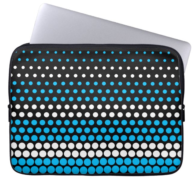Capri och vita prickar laptop sleeve (Framsidan)
