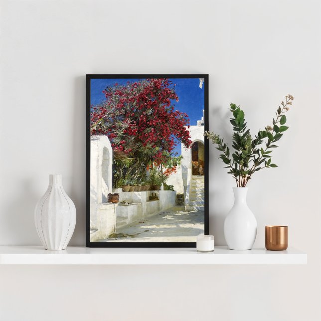 Capri - Oleanders in bloom, Peder Severin Krøyer Poster (Skapare uppladdad)