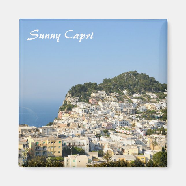 Capri-ön i Italien Magnet (Framsidan)