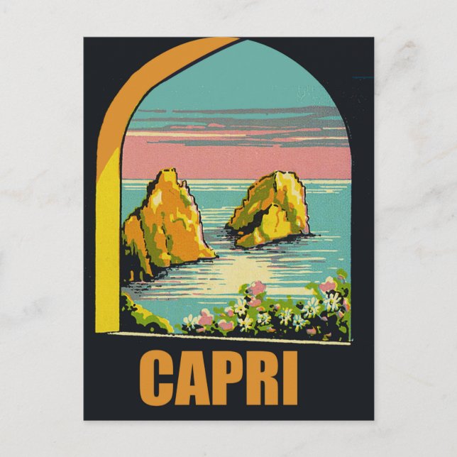 Capri through the Arc Vykort (Framsida)