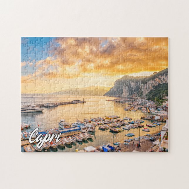 Capri, Tyrrenska havet, Italien Pussel (Horisontell)