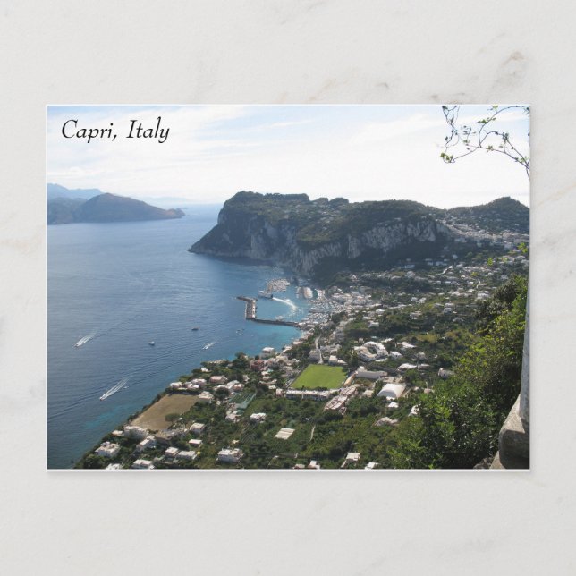 Capri, vykort för Italien (Framsida)