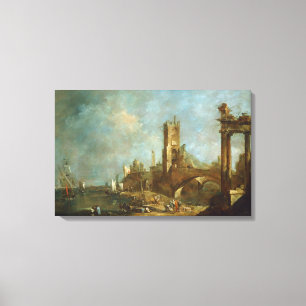 Capriccio of a Harbour Kanvastryck