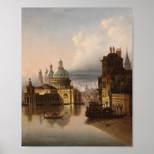 Capriccio, Venedig Johann Wilhelm Jankowsky Poster