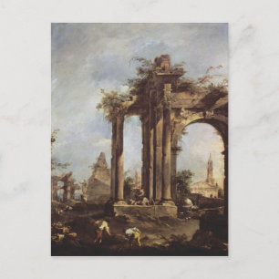 Capriccio with Roman Ruins, a Pyramid och Vykort
