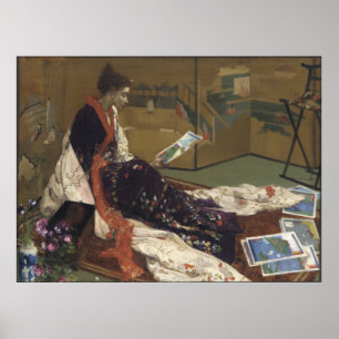 Caprice i Lila och Guld - James Whistler Poster