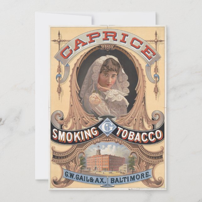 Caprice Smoking Tobacco Vintage Reklam (Framsida)