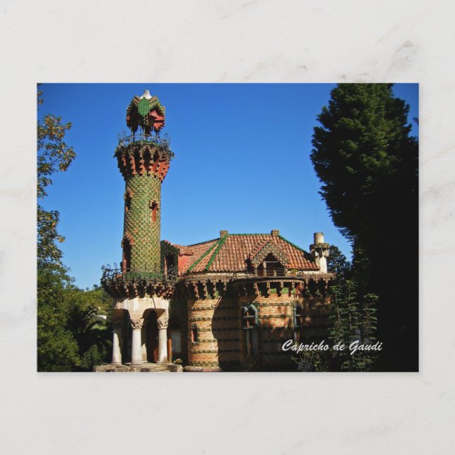 Capricho de Gaudi.Comillas Vykort (Framsida)