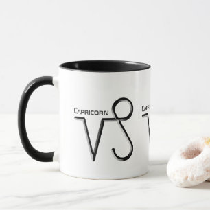 CAPRICORN, abstrakt utformning av Zodiac-signalen, Mugg