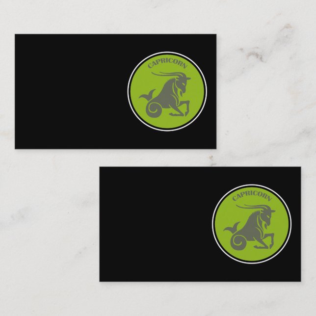 Capricorn-Affärskort Visitkort (Fram/baksida)