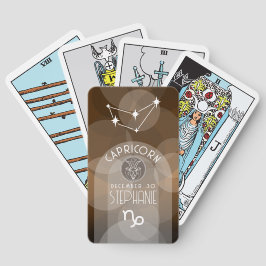 Capricorn Anpassningsbar Birthday Zodiac - Modern  Casinokort