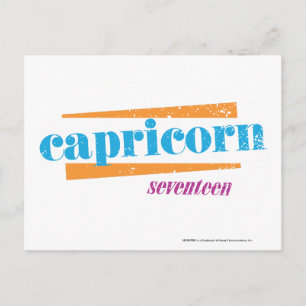 Capricorn Aqua Vykort