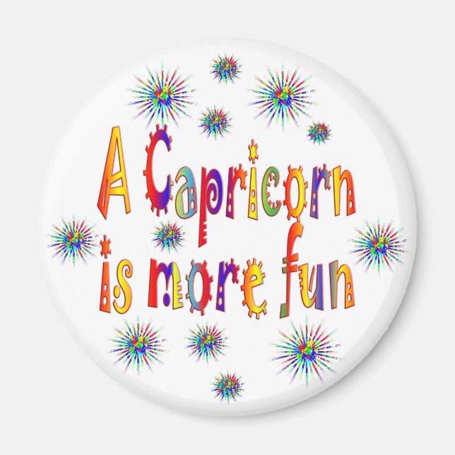 Capricorn är Roligt Magnet (Framsidan)