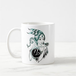 Capricorn Art Deco Dam Kaffemugg