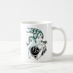 Capricorn Art Deco Dam Kaffemugg