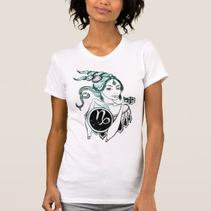 Capricorn Art Deco Dam T Shirt