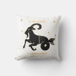 Capricorn Astrological Zodiac Sign Namn Gift Kudde