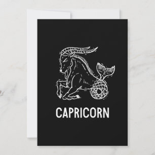 Capricorn Astrology Birthday Gift Zodiac Signs Inbjudningar