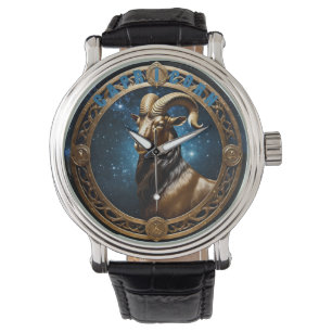 Capricorn astrology-tecken armbandsur